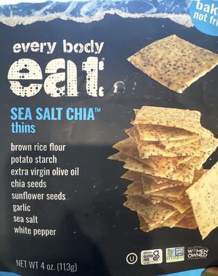 Sea salt chia thins