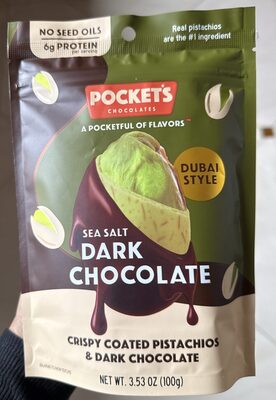 Sea Salt Dark Chocolate Pistachios
