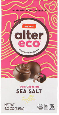 Sea Salt Truffles Organic Dark Chocolate