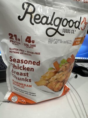 Seasoned Chicken Breast Chunks Parmesan Garlic