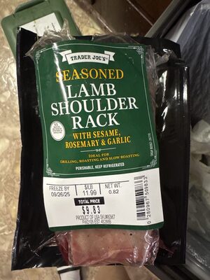 Seasoned Lamb Shoulder Pack