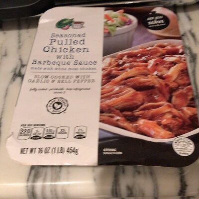 Seasoned Pulled Chicken With Barbeque Sauce