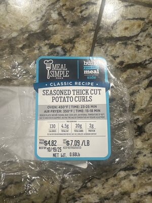 Seasoned Thick Cut Potato Curls