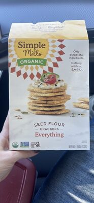 Seed Flour Crackers Everything