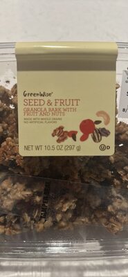 SEED & FRUIT GRANOLA BARK WITH FRUIT AND NUTS