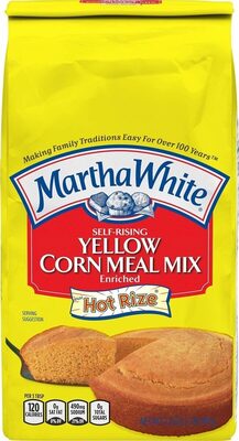 Self-rising enriched yellow corn meal mix