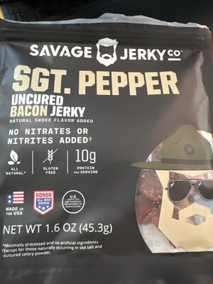 Sgt. Pepper Uncured Bacon Jerky