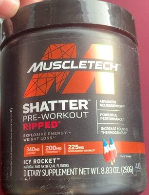 shatter pre-workout ripped