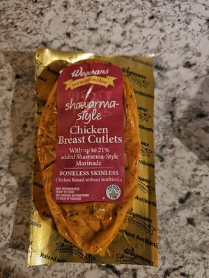 Shawarma chicken breast cutlets