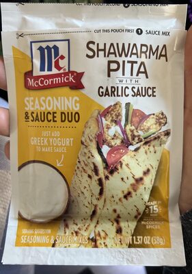 Shawarma Pita With Garlic Sauce