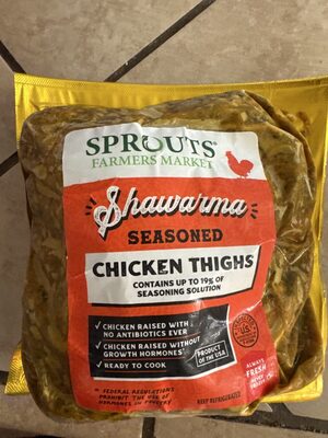 Shawarma Seasoned Chicken Thighs