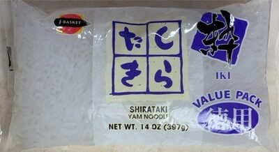 Nutrition facts of Shirataki Yam Noodle