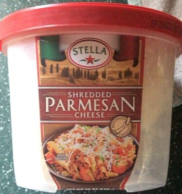 Shredded parmesan cheese