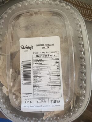 Shredded Rotisserie Chicken