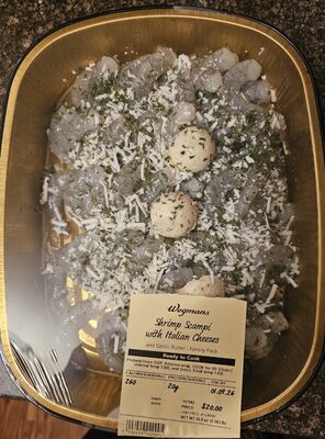 Shrimp Scampi With Italian Cheese & Garlic Butter