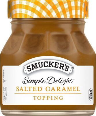 Simple delight salted caramel topping
