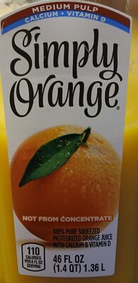 Simple Orange Medium Pulp