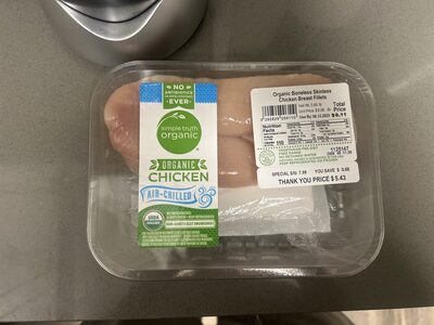 simple truth organic chicken breast fillets
