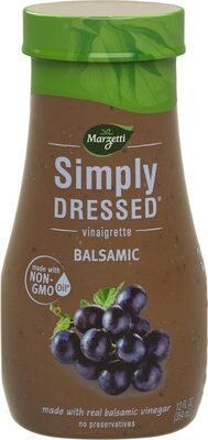 Simply dressed balsamic vinaigrette