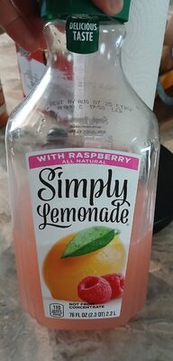 Simply Lemonade With Raspberry