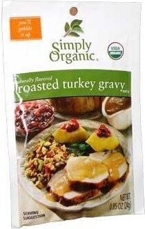 Simply organic roasted turkey flavored gravy mix