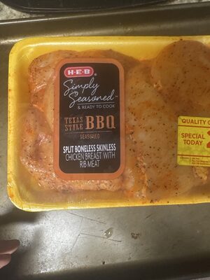 Simply Seasons & Ready To Cook Texas Style Bbq Seasoned Split Bonesless Chicken