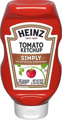 Simply tomato ketchup bottle