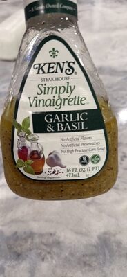 Simply Vinaigrette Garlic & Basil