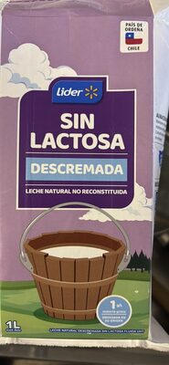 SIN LACTOSA DESCREMADA Leche Natural No Reconstituida