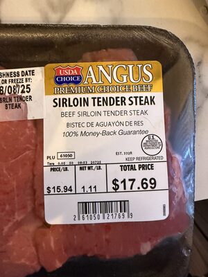SIRLOIN TENDER STEAK