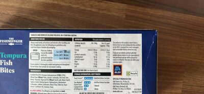 Skinless and boneless Alaska Pollock, in a tempura coating