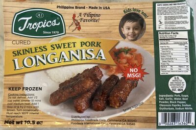Skinless Sweet Pork Longanisa