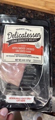 Sliced Applewood Smoked Uncured Ham