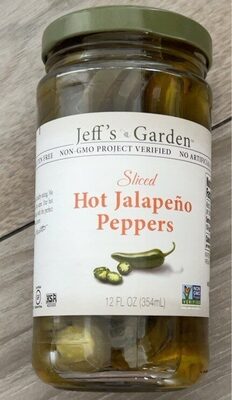 Sliced Hot Jalapeño Peppers