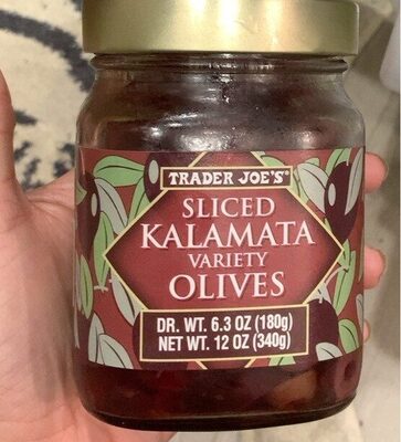 Sliced kalmata olives