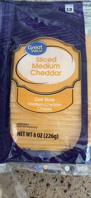 Sliced Medium Cheddar