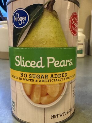Sliced pears