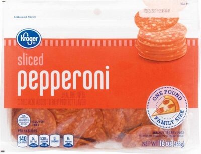 Sliced pepperoni