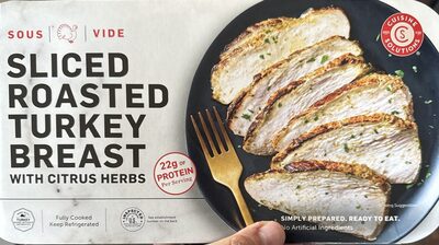 Sliced Roasted Turkey Breast With Citrus Herbs