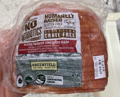 Sliced Uncured Smoked Ham