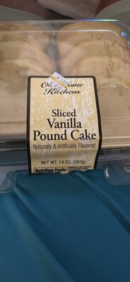 Sliced Vanilla Pound Cake