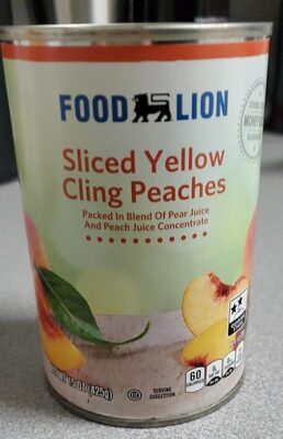 Sliced Yellow Cling Peaches