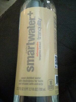 SmartWater+ Tranquility Ashwaganda Tangerine Extract