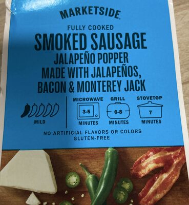 Smoked sausage jalapeño popper