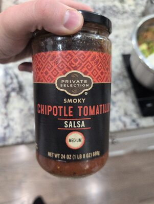 Smoky Chipotle Tomatillo Salsa, Medium