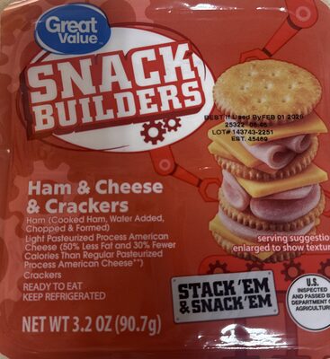 Snack Builders: Ham & Cheese & Crackers
