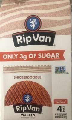 Snickerdoodle Wafels Only 3g of Sugar