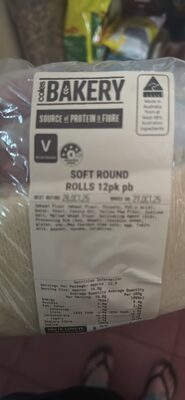 SOFT ROUND ROLLS 12pk pb