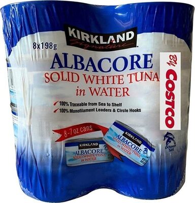 Solid While Albacore Tuna in Water