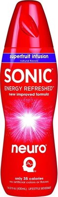 Sonic energy refreshed super fruit infusion